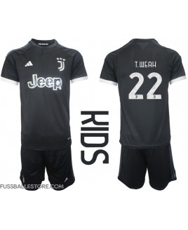 Günstige Juventus Timothy Weah #22 3rd trikot Kinder 2023-24 Kurzarm (+ Kurze Hosen)